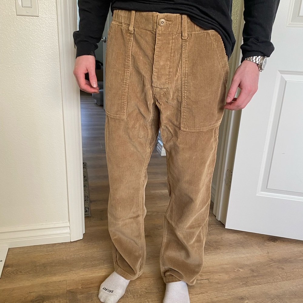 Birdwell Men’s Corduroy Sand Colored Pants